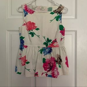 Kate spade spring peplum blouse